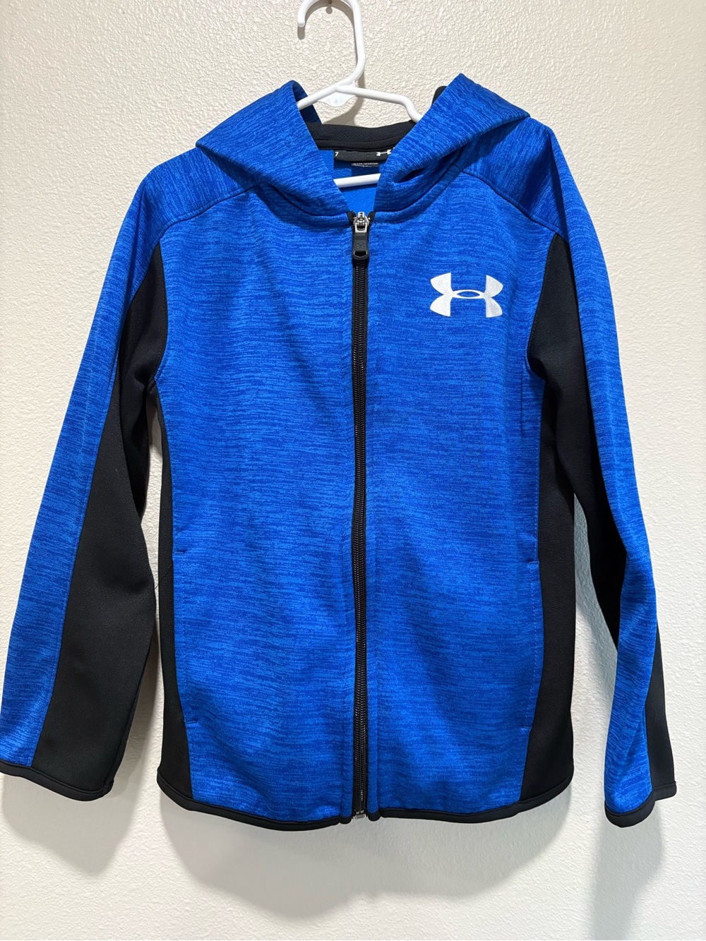 Under Armour Boys' Blue Full-Zip Hoodie Jacket 7